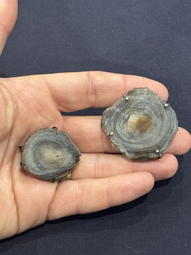 Spilla geode argento - spilla, in