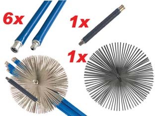 Kit spazzacamino con snodo - spazzacamino,