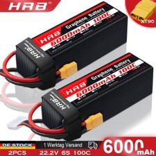 2 pezzi HRB 6s 22,2V 6000mAh