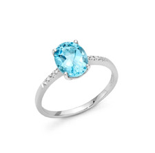 Anello Miluna Donna Oro Bianco