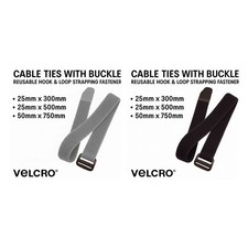 Cinghia fibbia VELCRO® resistente riutilizzabile gancio e anello cavo di fissaggio