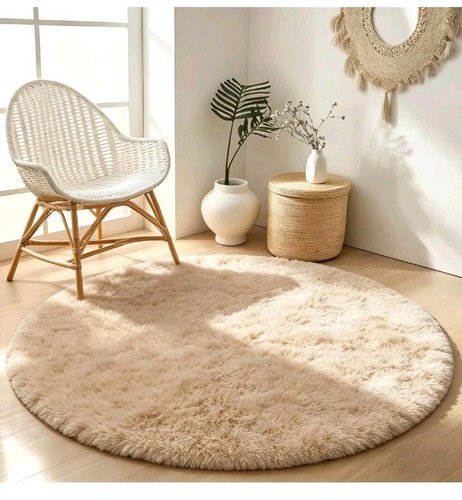 Tappeto shaggy rotondo - ,