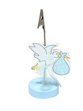 Segnaposto cicogna con bambino