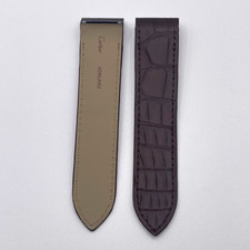 Cartier Santos 100 cinturino alligatore marrone brown KD95JM52 23/21mm