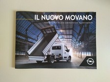 Depliant brochure Opel Movano - Cabinato, Cassone, Ribaltabile, Furgonato - 2018