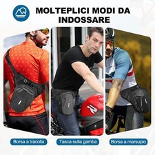 Marsupio da Gamba per Moto, Borsa Gamba Moto per Uomo e Donna in EVA con