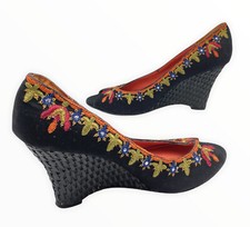 Scarpe Apepazza / tacchi con zeppa / scarpe in pelle / tacchi in legno