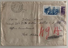 ITALY 1941 LETTER IN TARIFF