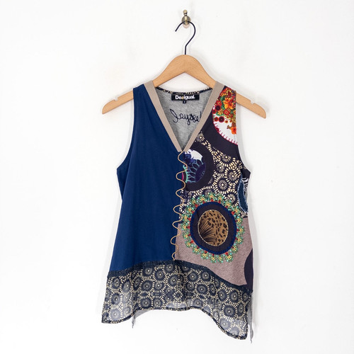 Canotta desigual patchwork - desigual,