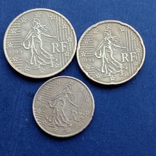 Francia Tris 10 20 50 cent 1999