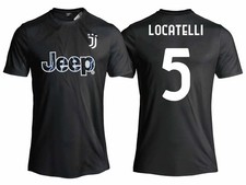MAGLIA Calcio JUVENTUS UFFICIALE Personalizzata LOCATELLI N 5  bimbo Adulto NERA