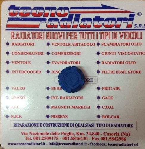 Tappo vaschetta radiatore - vaschetta,