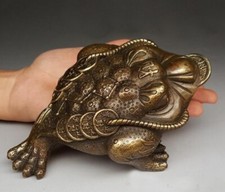 Antica statua bronzo 3 zampe 7