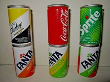 6 micro mignon miniature COCA COLA - SPRITE - 3 FANTA - KINLEY 