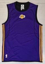 10206 ADIDAS BASKET USA LOS ANGELES LAKERS CANOTTA DOUBLE FACE CANOTTIERA