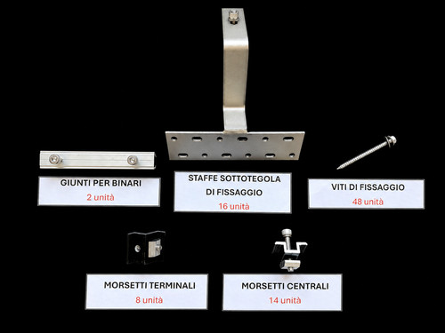 Kit fissaggio per - fissaggio, pannelli