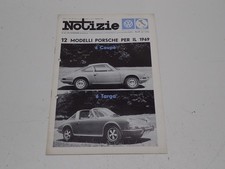 NOTIZIE AUTOGERMA N° 9/1968 VOLKSWAGEN PORSCHE AUDI NSU PORSCHE 911 COUPE' TARGA