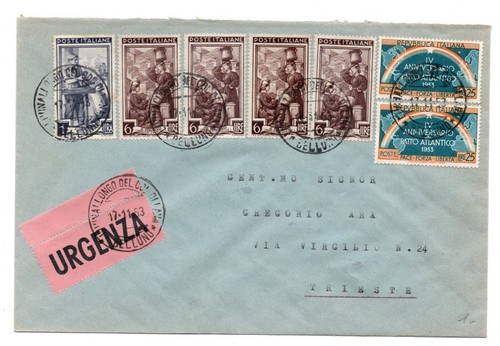 Storia postale 1953 italia - postale, al