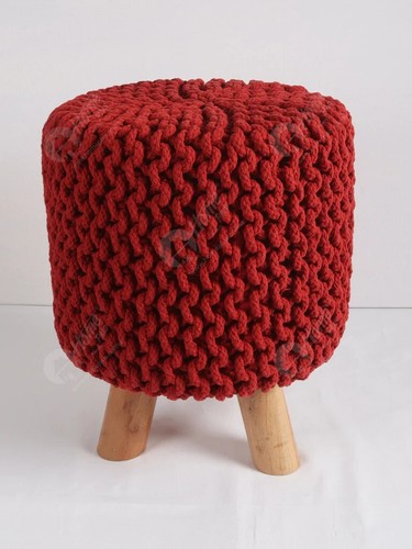 Pouf poggiapiedi lavorato - , a