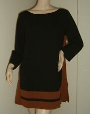 VESTITO ABITO TUNICA MARRONE E NERO XXL TAGLIE FORTI LEGGI LE MISURE