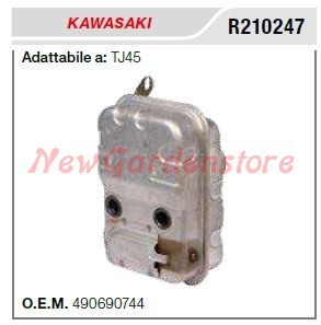 Marmitta silenziatore kawasaki - marmitta,