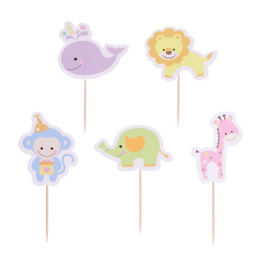 Pezzi cake topper animali - pezzi,