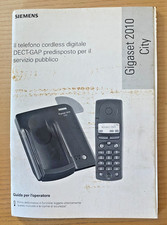 Istruzioni per l'uso in italiano per telefono cordless SIEMENS Gigaset 2010 City