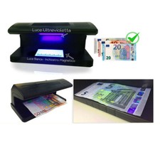 RIVELATORE SOLDI FALSI LAMPADA UV BANCONOTE FALSE AGGIORNATA EURO