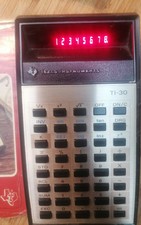 Calcolatrice Scientifica Vintage Texas Instrumets TI 030 Diodi Rossi Anni 70