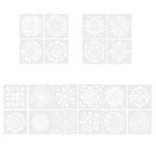 20pcs modelli di disegno in plastica mandala modelli di pittura