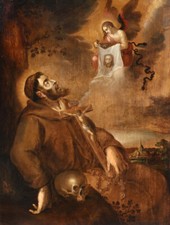 Antico quadro olio scuola