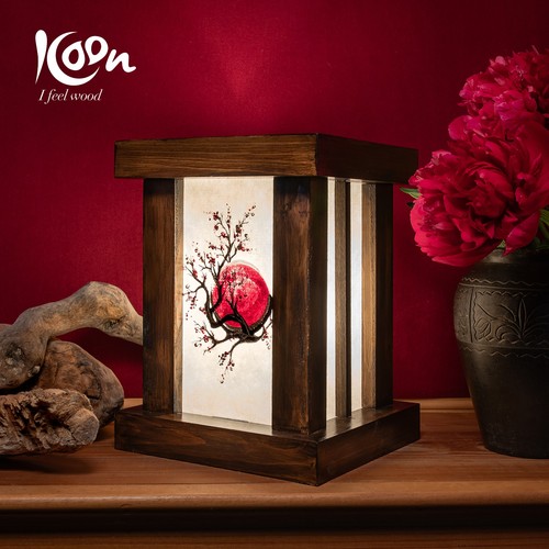 Lampada minya in legno - "minya",