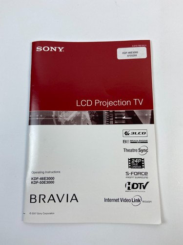 Sony bravia lcd manuale - sony, tv