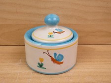 vecchia ZUCCHERIERA IN CERAMICA RIFA VIETRI dipinta mano farfalla fiore di