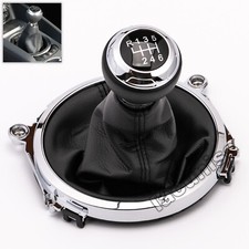 6 MARCE POMELLO LEVA DEL CAMBIO PELLE MANOPOLA MANIGLIA CUFFIA per AUDI TT 8J