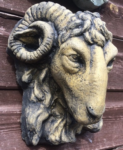 Rams head wall - , plaque