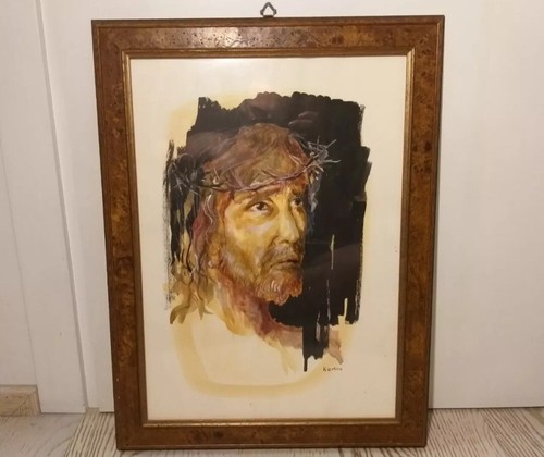 Quadro volto gesù - quadro,