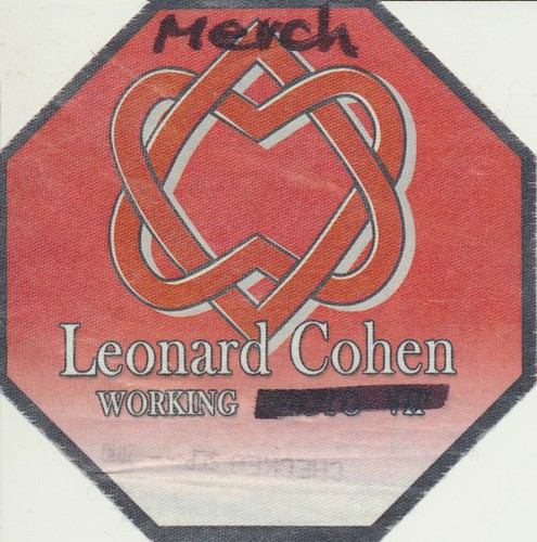 Leonard cohen working merch - leonard,