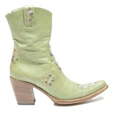 Stivaletti donna pelle verde