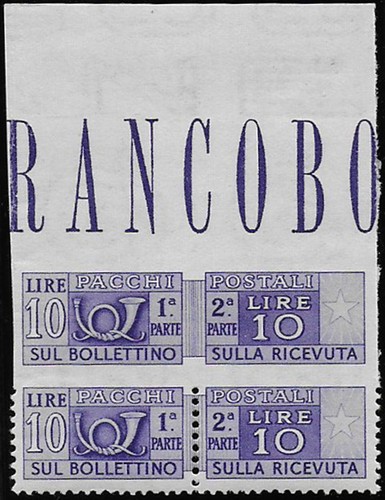 1947 italia lire pacchi - 10,