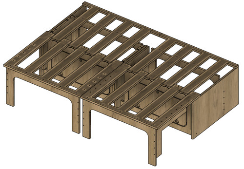 Letto camper scorrevole - , su
