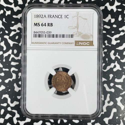 1892 francia centime - 1,
