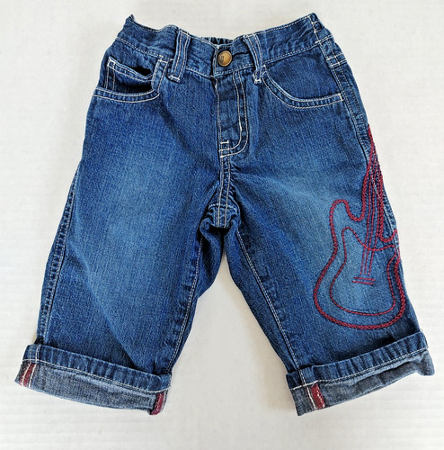 Jeans ricamati chitarra