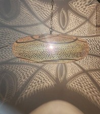 Applique da parete in ottone marocchino 18'' fatto a mano, paralumi applique rotondo marocchino