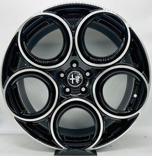 4 cerchi lega giulia giulietta 159 tonale r18 nero lucido diamantato lt003877