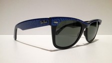 VINTAGE B&L RAY BAN WAYFARER USA ELECTRIC BLUE 50[]22