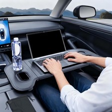 Scrivania per laptop da auto, comoda da viaggio per auto, viaggi e lavoro,