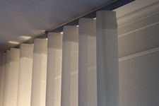 TENDA IN GEORGETTE MOD.WAVE AD ONDA COMPLETA DI BASTONE PIATTO RETTANGOLARE