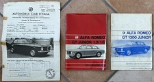 Tris Completo DOC. Uso e Manutenzione ALFA ROMEO GT Junior 1.3 / 1.6 Originale