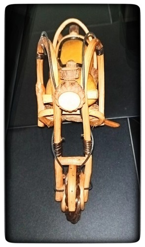 Moto modellino legno - moto,
